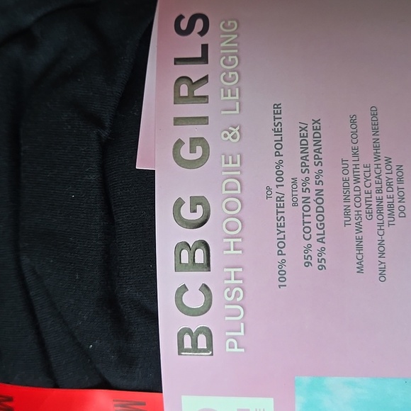 BCBG Girls Plush Hoodie & Leggings Set - Picture 2 of 4